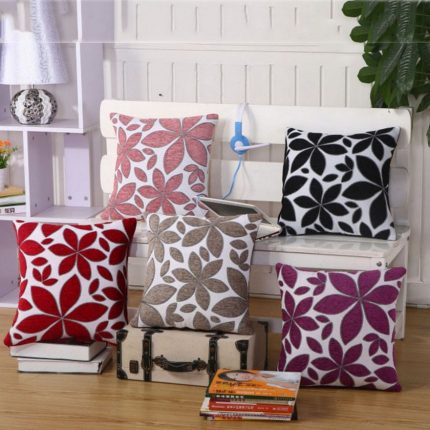 Plain sofa pillow